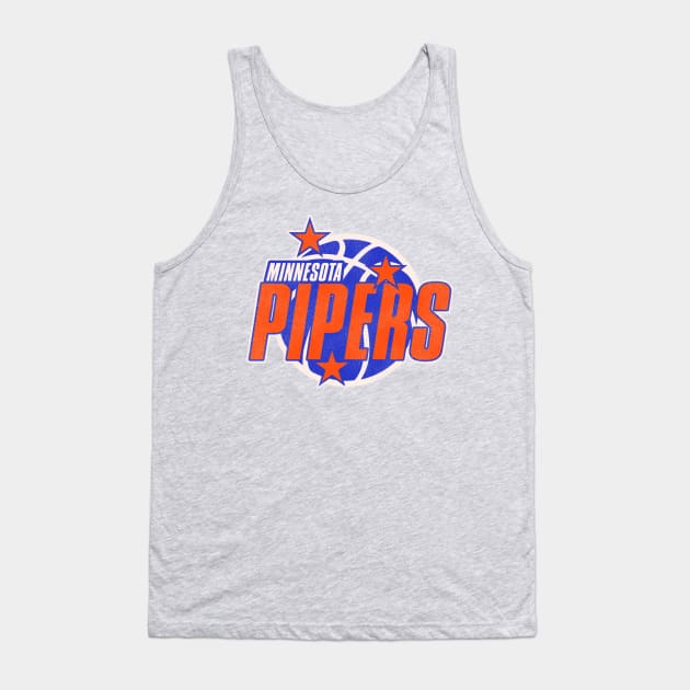 Defunct Minnesota Pipers Basketball Team Tank Top by Defunctland